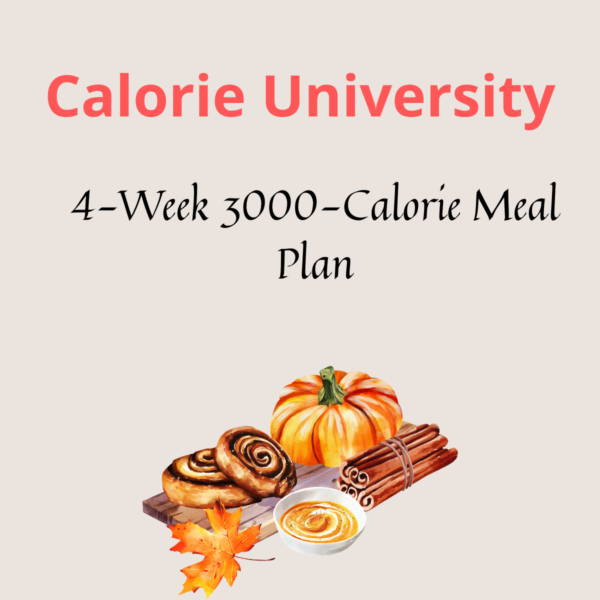 4-Week  3000-Calorie Meal Plan
